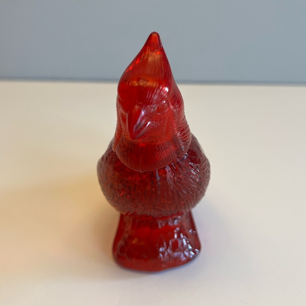 Avon Red Glass Bird Perfume bottle